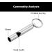 2PCS Mini Stainless Steel Survival Whistle for Camping, Hiking & Boating | Loud Emergency Whistle for Sporting Events | Call Your Dog - Keychain Included - Buy Online on GoSupps.com