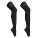 Compression socks open toe compression socks class II black 23 to 32 mmHg light comfortable elastic support stockings for women (L)