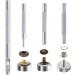 Caydo 400 Set Snap Fasteners Kit for Leather Rivets, Eyelets, Grommets, Snap Buttons - Ideal for Leather Jackets, Jeans - Includes Fixing Tools - Buy Online on GoSupps.com