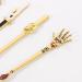 5 PCS Jujutsu Kaisen Makeup Brush Set - Premium Metal Anime Collection for Face & Eyes, Perfect Gift for Girls & Women - Jujutsu Kaisen Gold - Buy Online on GoSupps.com