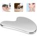Gua Sha Facial Tools-Stainless Steel Gua Sha Board Reusable Skin Care Tools for Face Body Eyes Neck Skin Tightening for Men and Women(Silver) - Buy Online on GoSupps.com