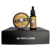 Man's Beard - Beard and Mustache Gift Set - Beard Balm 90 ml and Vanilla Mango Scented Beard Oil 30 ml Natural Ingredients 100% Made in France