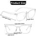 Blue Light Blocking Glasses Clear Anti-Glare Glasses Clear Glasses Light to Prevent Eye Fatigue Anti Blue Light Blocking Reading Glasses Unisex for Women Girl and Men (Transparent Glasses Frames) - Buy Online on GoSupps.com