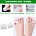 Gel Toe Separators for Bunions & Overlapping Toes - 8 Pack Hammer Toe Straightener, Pinky Toe Spacers, Bunion Corrector & Relief - White - Buy Online on GoSupps.com