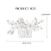 Silver Leaf Flower Bride Wedding Hair Comb with Pearl Accents - Bridal Hair Piece for Women and Girls - Buy Online on GoSupps.com