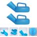 DOITOOL Travel Container Set - 2 Pcs Men's Portable Pee Bottles for Adults, Elderly & Children - Blue Urinary Chamber Pots - Buy Online on GoSupps.com