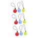 TOVINANNA 9 Pcs Exercises Squeezeball Tool Powerballs Training Grip Strengthening Ball Wrist Fitness