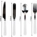 Fangkun Camping Cutlery Organizer Set - 13 Piece Silverware Mess Kit for Picnics, BBQs, Travel, Hiking - Includes Stainless Steel Utensils, Eco-Friendly Plate, and Wine Opener - Buy Online on GoSupps.com