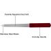 Stainless Steel Nail File Set - 6 Pcs Diamond Nail Files for Natural Nails with Sharp Pointed Tip and Non Slip Handle - Women's Sapphire Grit Fingernail Filers - Buy Online on GoSupps.com