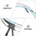 Mikinona Makeup Gadgets Makeup Tools Eyebrow Bow Mapper Tool Stainless Eyebrow Ruler for Girl Eyebrow Pencil Triangle - Buy Online on GoSupps.com