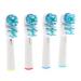 Replacement Brush Heads Compatible with Oral B- Double Clean Design, Double Clean Brush Heads, Compatible with Braun Oral-B Dual Clean Electric Toothbrush - Pack of 4 1