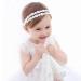 Flohayo Baby Girl lace Headbands Super Elastic Cotton Toddler Hair Band  Newborn Infant Toddler Soft Stretchy Hair Band for Baby Shower Baptism Wedding Party Hair Accessory