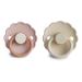 Frigg Daisy Latex Pacifier 2-Pack | BPA-Free Natural Rubber | Symmetrical Cherry Shape | Made in Denmark | Biscuit/Cream Size 1 (0-6 Months) - Buy Online on GoSupps.com