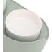 Kjaoyu Elevated Puppy Bowls for Food & Water | Ceramic Cat Bowls | Cervical Spine Protection | Double Feeder | Green & White - Buy Online on GoSupps.com
