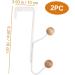 PRETYZOOM 2pcs Hook up Clothes Hanger Door Back Hat Hook White Bathroom Towel Hooks Clothes Hook No Punching - Buy Online on GoSupps.com