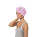 Pana Hair towel Hair turban microfiber Care oils impregnated Roca clasp approx. 64 x 23 cm For the special care of the hair Keratin oil