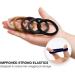 Basic Sense Regular Hair Ties - Premium Cotton Mixed Seamless Elastics Soft & Strong Hold Metal-Free for Daily Comfort Regular Brown M Brown - Buy Online on GoSupps.com