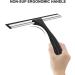SetSail Stainless Steel Shower Squeegee - 10 Inches Black | Heavy-Duty Bathroom & Glass Door Cleaner with Non-Slip Handle - Buy Online on GoSupps.com