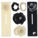 K&Y 6 PCS Elegant Flower Butterfly Lazy Hair Curler Bun Maker For Hair Scrunchies Ponytails Buns Up dos Braids Set Hair Accessories (6pcs mixed color 1)