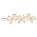 FRCOLOR 1pc Hairpin Barrette Pearl Hair Pin Crystal Headpiece Crystal Hair Clips Rhinestone Hair Clips Pearl Hair Clips Rhinestone Headpiece Headdress Flower Clip Copper White The Side