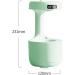 TVACHI 800ml Cool Mist Maker with LED Display | Anti-Gravity Water Droplet Humidifier | 4H Power-off Protection | Ideal for Bedroom and Living Room | Green - Buy Online on GoSupps.com