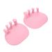 1 Pair Toe Splitter Thumb Splint Thumb Protector Silicone Gel Correct Hip Stretcher Hammer Toe Splint TPR Toe Separators Foot Correctors Toe Separators Miss Fashionable Pink 11X10X6CM