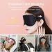 Audamp Sleep Mask Eye Mask Set - Adjustable Silk Soft & Skin-Friendly 2 Pack (Pink & Black) for Ultimate Comfort - Best for Travel & Sleep - Buy Online on GoSupps.com