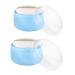 SOIMISS 2 ensembles Bo te poudre avec houppette paisse et tamis r cipient plastique pour poudre gar on fille et maquillage usage voyage et maison