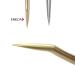 Emeda Gold Volume Tweezers - Precision Curved Pointed Stainless Steel Eyelash Extension Tweezers for 3D-6D Volume - Perfect for False Lash Applications - Buy Online on GoSupps.com
