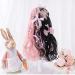 Lolita Wig 60CM Long Wavy Black Pink Ombre - Cute Heat Resistant Synthetic Hair + Wig Cap - Buy Online on GoSupps.com