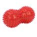 PVC-Erdnuss-Stuchel massage ball for the back footmuff fitness muscle massage ball fitness fascia muscle relaxation acupressure stitch handle hedgehog (red)