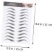 Beavorty 9 Sheets waterproof eyebrow stickers makeup stickers eyebrow transfers stickers Artificial Eyebrow - Buy Online on GoSupps.com