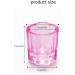 Miaija 2 Pieces Pink Nail Art Glass Crystal Cup Professional Manicure Tint Pot Nail Art Powder Dish Mini Bowl Cups for Nail Art Tools - Buy Online on GoSupps.com