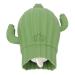 Heat bottle explosion -protected warm -up bag in a cute shape of a cactus for neck shoulder pain menstrual cramps 500 ml (green)