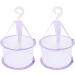 Hanging Mesh Basket Dryer for Makeup Brushes | Foldable Cleaning Rack & Drying Solution for Sponges & Puffs (Purple - Buy Online on GoSupps.com
