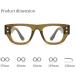 Buy LJCZKA Retro Thick Square Glasses | Blue Light Blocking Eyewear for Men & Women | Stylish Anti-Glare Eyeglasses in Green - International Shipping Available - Buy Online on GoSupps.com