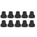 10Pcs Cane Tips Rubber Skid Resistance Wearproof Walking Crutch Tips for Standard and Folding Walking Sticks (12mm)