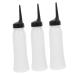INOOMP 3pi ces Flacons Applicateurs Souples Vides pour Shampoing et Coloration Capillaire Facile Remplir Nettoyer pour Application Pr cise et Uniforme