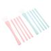minkissy 2 Sets Silicone Makeup Brush Lip Silicone Facial Mask Brush Lip Gloss Wand Eyeliner Lip Liner Brush Beauty Brush for Mud Concealer Eye Shadow Stick Lips
