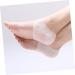 FRCOLOR 6 Pairs Gel Heel Support Gel Heel Socks Gel Heel Sleeves Gel Heel Cushions Feet Cracked Socks Gel Foot Socks Silicone Heel Pads Dry Feet Socks Ankle Support Breathable White - Buy Online on GoSupps.com