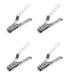 PHTOIT 4X Stainless Steel Nail Tips Clipper Trimmer Manicure Nail Art Toes Clippers Tools