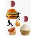 Qatar Football Silhouette Flag Mix Party Food & Cupcakes Picks Decorations Toppers (pack of 14) - Buy Online on GoSupps.com