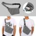 Lixada Anti-Theft Sling Bag - Lightweight Crossbody Shoulder Bag for Men & Women | Perfect for Travel Hiking & Outdoor Sports - Gray - Buy Online on GoSupps.com