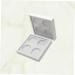 Mikinona 2pcs 4 Lipstick Case Empty Eyeshadow Case Eyeshadow Palette Empty Lipstick Palette White - Buy Online on GoSupps.com