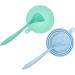 SLSON 2 Pack Pet Food Can Cover - Universal Silicone Can Lids for Cats and Dogs - Includes 2 Spoons - Light Blue and Green - Buy Online on GoSupps.com