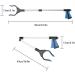 Reacher Grabber Tool Pickup Tool Reaching Assist Tool for Trash Pick Up Nabber Litter Picker 82cm Foldable Grabber Reacher for Elderly Lightweight Extra Long Handy Trash Claw Grabber Arm Extension Blue - Buy Online on GoSupps.com