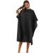 Black Waterproof Hair Salon Cape 59x47 Inch (Pack of 10) - Professional Barber Cape with Metal Snap Closure - Water Resistant Hairdressing Cape for Adults - Buy Online on GoSupps.com