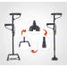 Canes Walking Stick with Side and Led Light Height Adjustable Lightweight Durable Elderly Comfy Grip Sticks Base Walking Aid for Arthritis Elderly Seniors Handicap Elegant - Buy Online on GoSupps.com