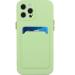 Buy Tivenfezk Nadoli Silicone Case for iPhone 15 Pro - Ultra Thin Shockproof Scratch-Resistant Wallet Cover with Credit Card Holder - Soft TPU Protection in Green - Buy Online on GoSupps.com