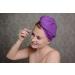 Fit Flip Hair Turban Microfiber Quick-Drying Suction Towel (Purple/Pink) | 1 Piece Hair Towel for Effortless Drying - Buy Online on GoSupps.com